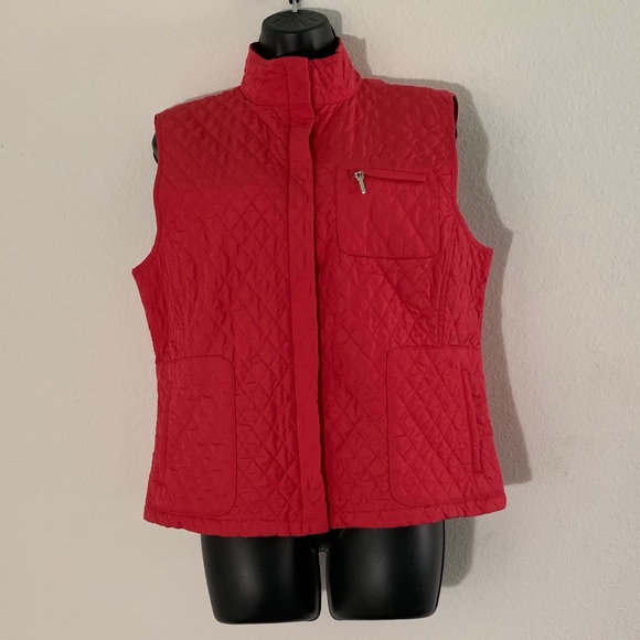 Talbots Jackets & Blazers - Talbots Quilted Pink Vest